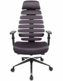  Kancelářská židle FISH BONES PDH černý plast, šedá TW12